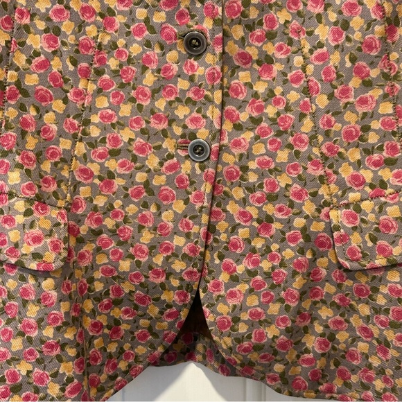 Philosophy di Alberta Ferretti Floral Wool Jacket Women’s 6 Italy Cottagecore - Picture 4 of 12